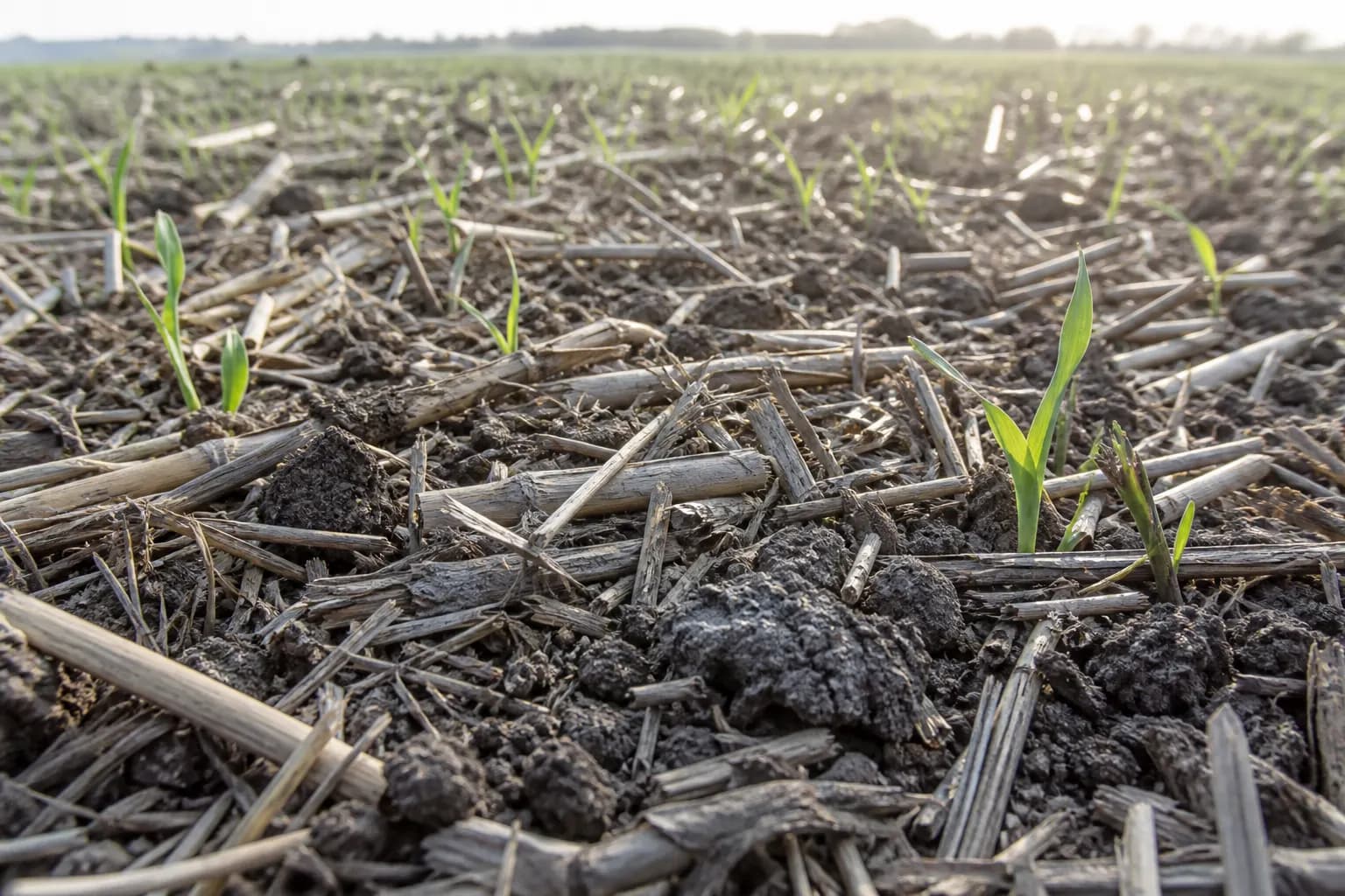 Vizual editorial pentru articolul „Ce este no-till (semănatul direct) și când merită în România”